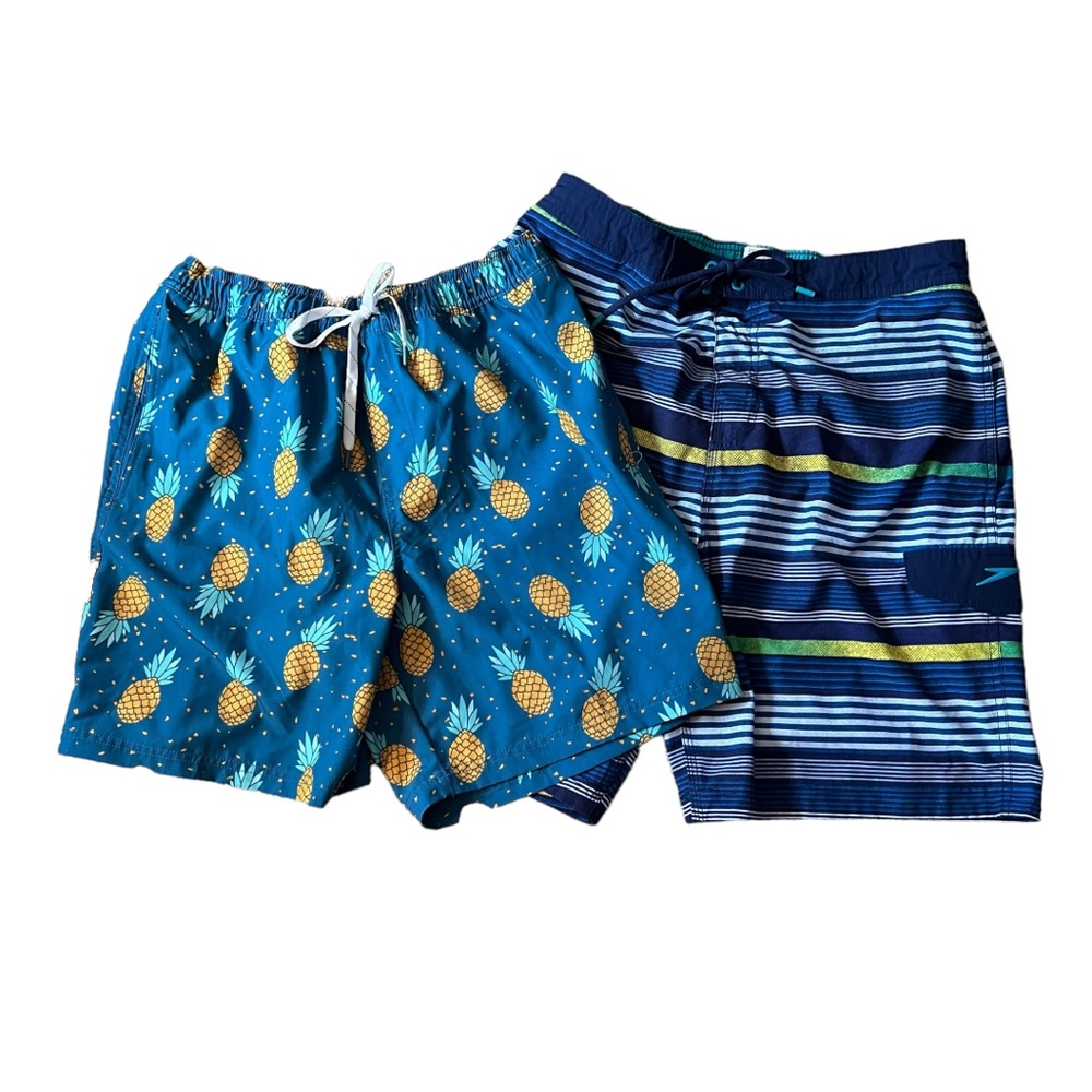 Speedo & Elysian Men’s Swim Trunks  Sz L